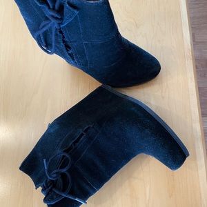 Black Platform boots from Sacks 5th Avenue.